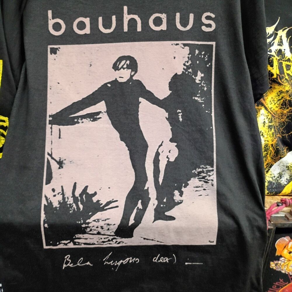 RARE Bauhaus  bela lugosi is dead art rock band tee T-shirt size s small - Picture 4 of 4